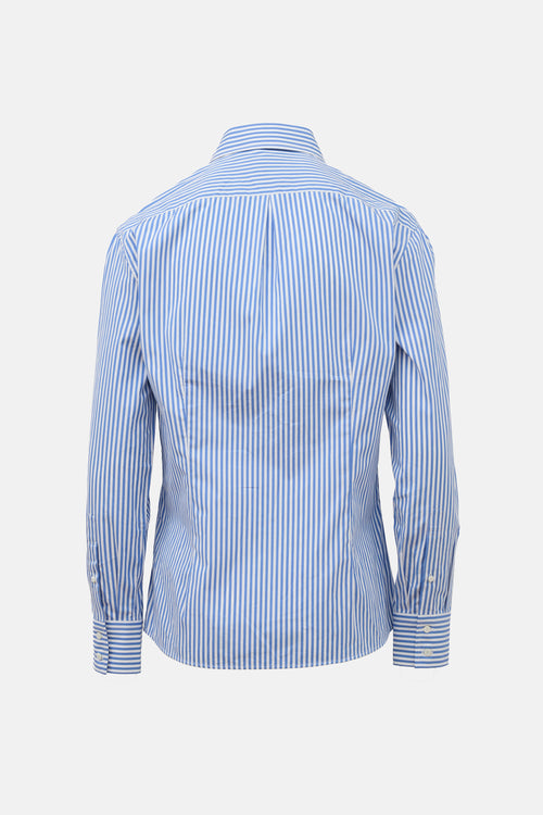 Brunello Cucinelli Stripe Slim Fit Shirt