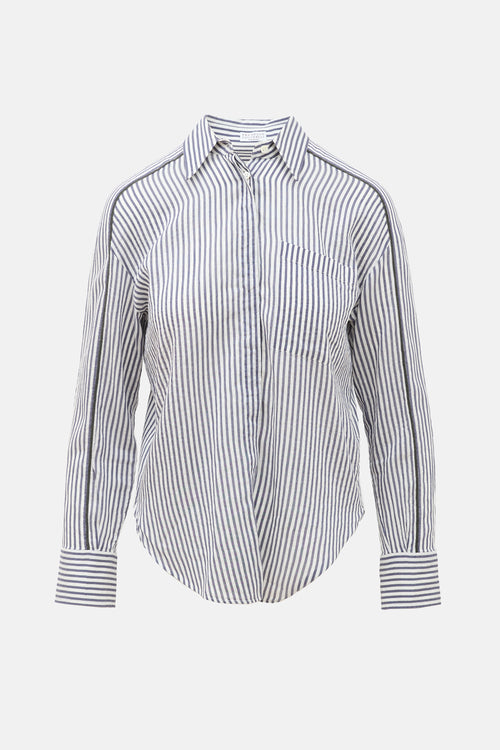 Brunello Cucinelli Striped Monili Shirt