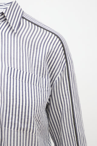 Brunello Cucinelli Striped Monili Shirt