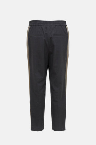 Brunello Cucinelli Wool Side Stripe Pant