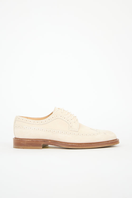 Brunello Cucinelli Suede Brogue Derby