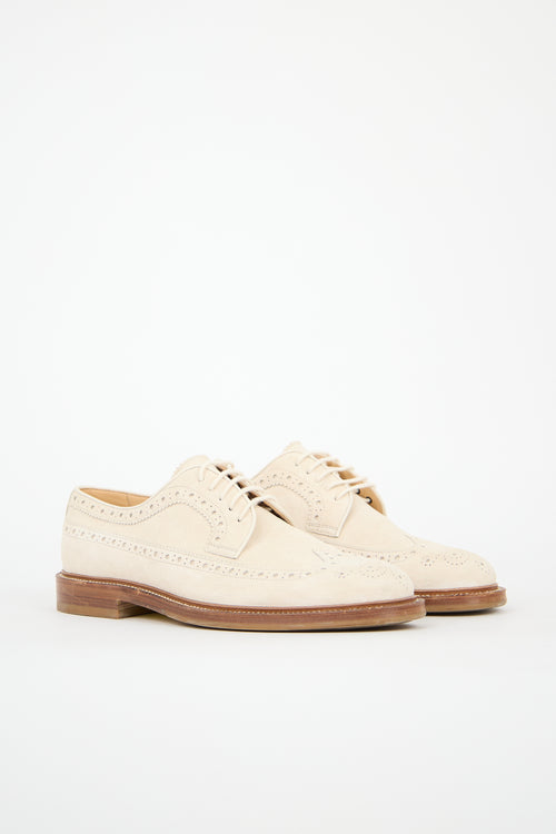Brunello Cucinelli Suede Brogue Derby