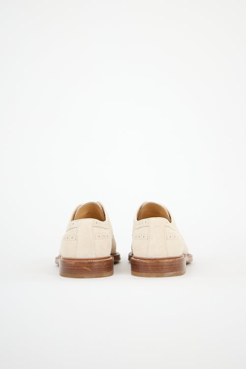 Brunello Cucinelli Suede Brogue Derby