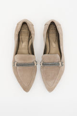 Brunello Cucinelli Suede Pointed Toe Loafer