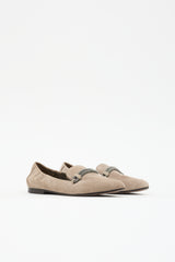 Brunello Cucinelli Suede Pointed Toe Loafer
