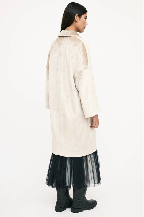 Brunello Cucinelli Velvet Double Breasted Coat