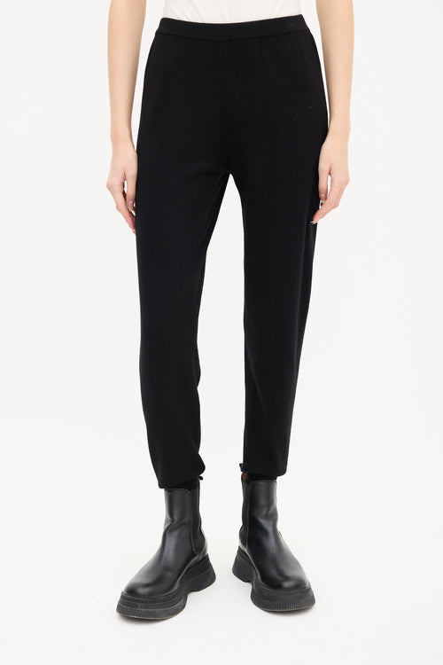 Brunello Cucinelli Vintage Black Cashmere Lounge Pant