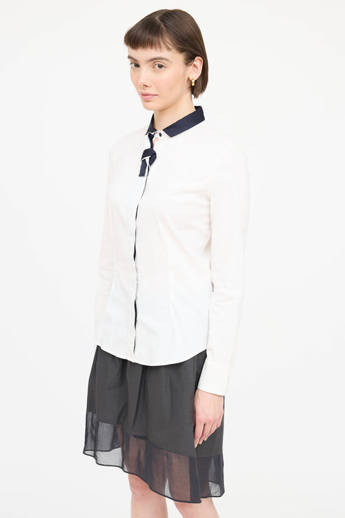 Brunello Cucinelli Bow Tie Button Up Shirt