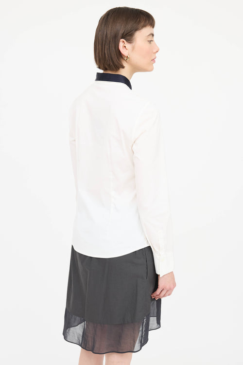 Brunello Cucinelli Bow Tie Button Up Shirt