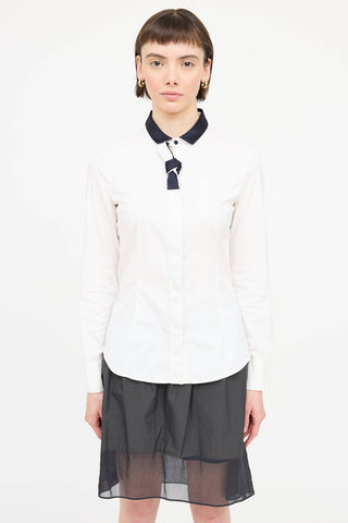 Brunello Cucinelli Bow Tie Button Up Shirt