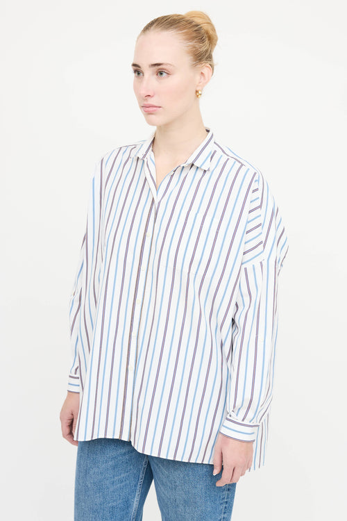 Brunello Cucinelli Monili Striped Shirt