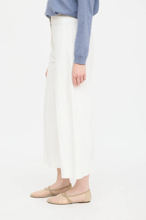 Brunello Cucinelli Wide Leg Pleated Trouser