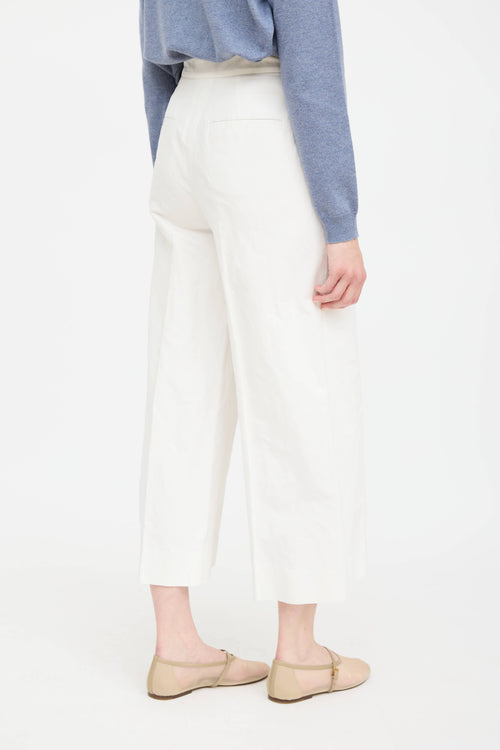 Brunello Cucinelli Wide Leg Pleated Trouser