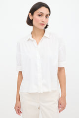 Brunello Cucinelli White Darted Shirt