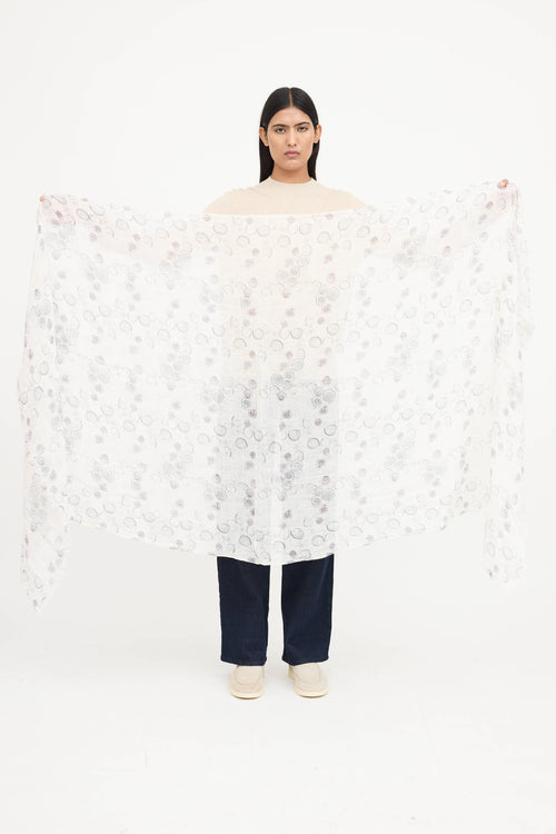 Brunello CucinelliSwirl Print Scarf