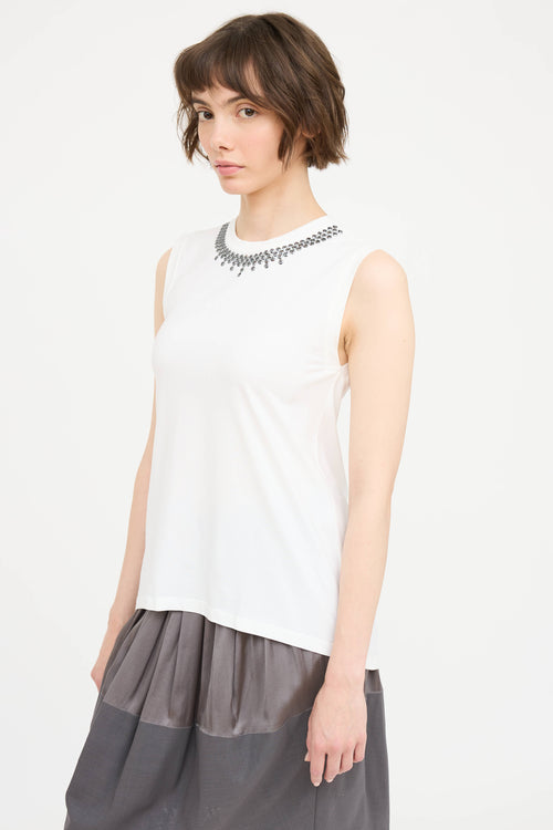 Brunello Cucinelli Cucinelli Sequin Sleeveless Top