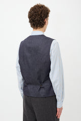 Brunello Cucinelli Wool Denim Vest