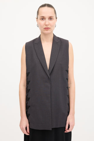 Brunello Cucinelli Wool Embellished Vest