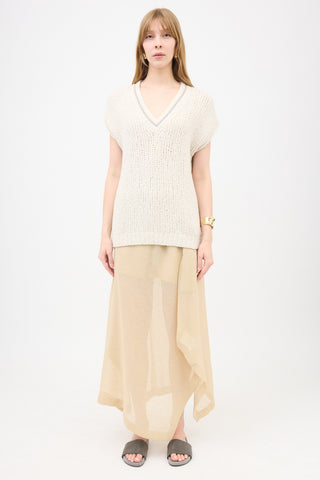 Brunello Cucinelli Wool Monili Sweater Vest