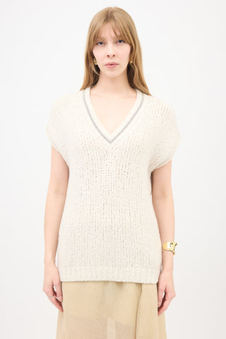 Brunello Cucinelli Wool Monili Sweater Vest