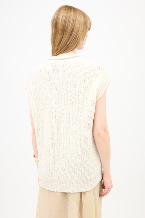 Brunello Cucinelli Wool Monili Sweater Vest
