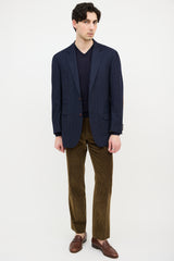 Brunello Cucinelli Wool Pinstripe Blazer