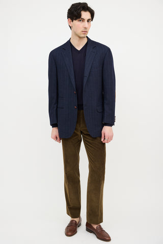 Brunello Cucinelli Wool Pinstripe Blazer
