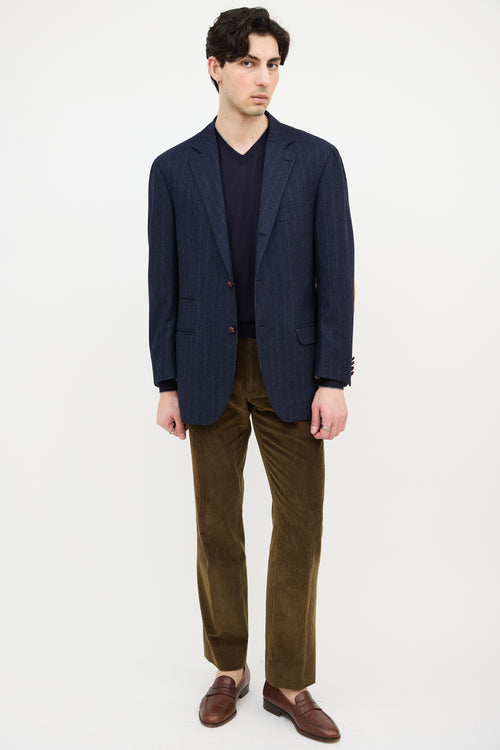 Brunello Cucinelli Wool Pinstripe Blazer