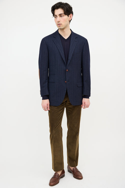 Brunello Cucinelli Wool Pinstripe Blazer