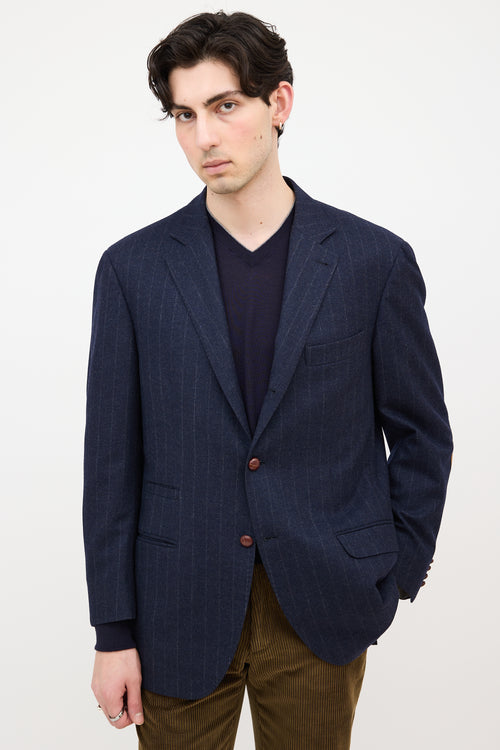 Brunello Cucinelli Wool Pinstripe Blazer