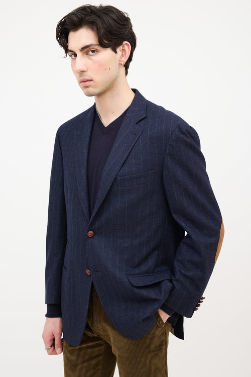Brunello Cucinelli Wool Pinstripe Blazer