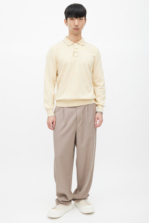 Brunello Cucinelli Yellow Cashmere Sweater