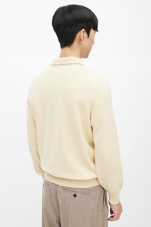 Brunello Cucinelli Yellow Cashmere Sweater