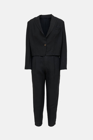 Brunello Cucinelli Cropped Co-Ord Set