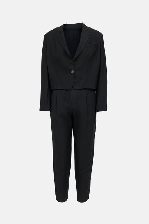 Brunello Cucinelli Cropped Co-Ord Set