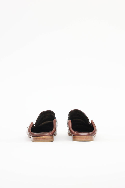 Brunello CucinelliLeather Monili Mule