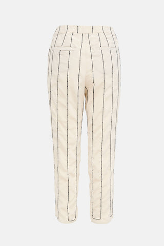 Brunello Cucinelli Striped Sequin Pant