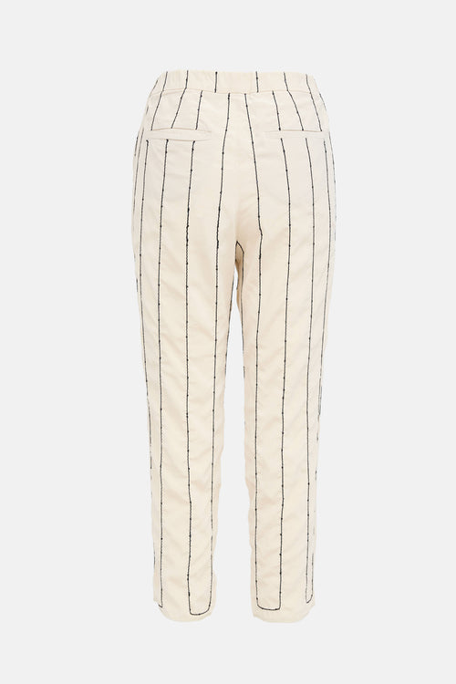 Brunello Cucinelli Striped Sequin Pant