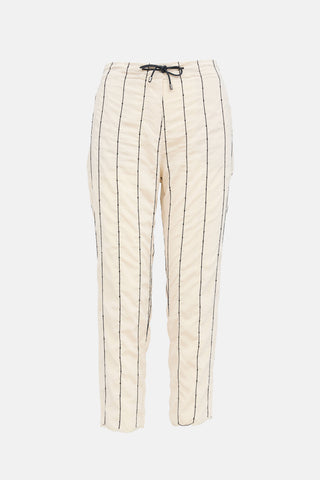 Brunello Cucinelli Striped Sequin Pant