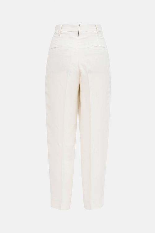 Brunello Cucinelli Tapered Pleated Pant