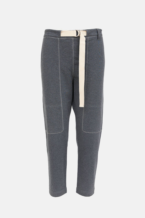 Brunello Cucinelli Cotton Belted Pant