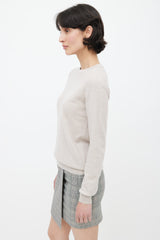 Brunello Cucinelli Beige Cashmere Sweater