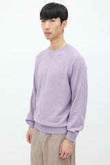 Brunello Cucinelli Purple Wool Knit Sweater