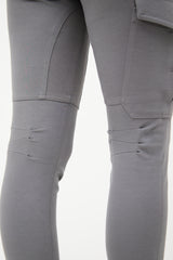 Brunello Cucinelli Grey Panelled Skinny Cargo Trouser