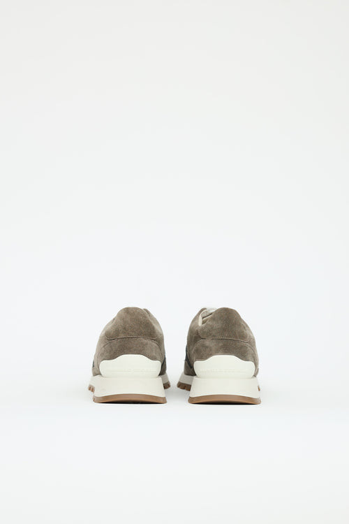 Brunello Cucinelli Suede Monili Sneaker