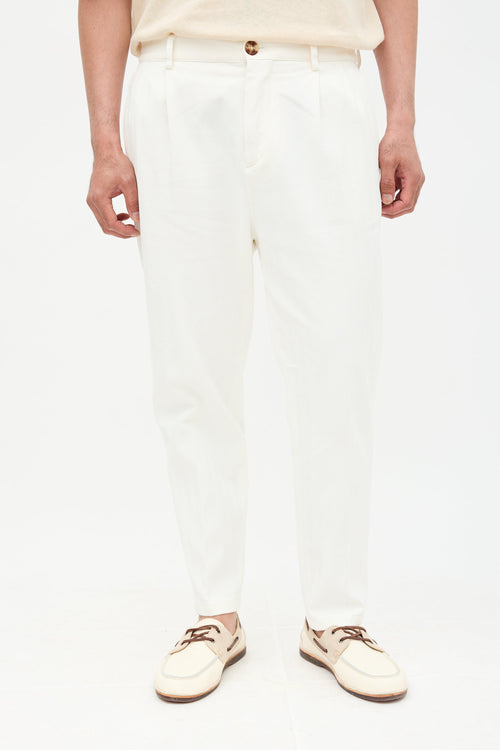 Brunello Cucinelli Easy Fit Pleated Trouser
