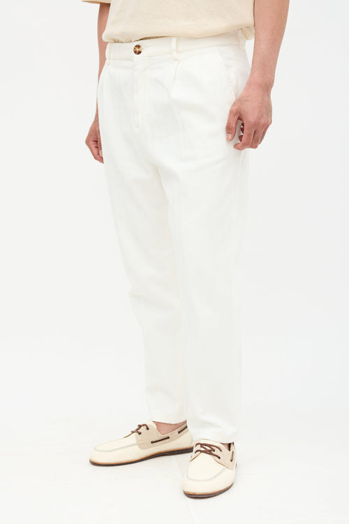 Brunello Cucinelli Easy Fit Pleated Trouser