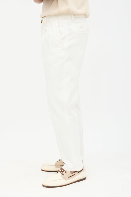 Brunello Cucinelli Easy Fit Pleated Trouser