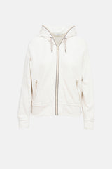 Brunello Cucinelli Monili Over Face Zip Hoodie