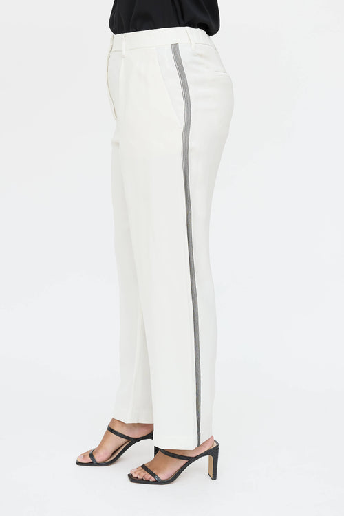 Brunello Cucinelli Monili Straight Leg Pant